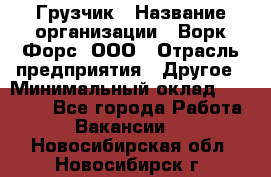 Грузчик › Название организации ­ Ворк Форс, ООО › Отрасль предприятия ­ Другое › Минимальный оклад ­ 24 000 - Все города Работа » Вакансии   . Новосибирская обл.,Новосибирск г.